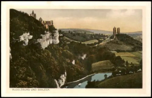Ansichtskarte Saaleck-Bad Kösen Rudelsburg Saaletal 1926
