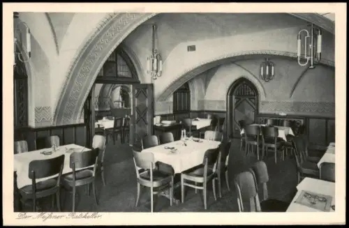 Ansichtskarte Meißen Der Meissner Ratskeller Saal Ornament 1928