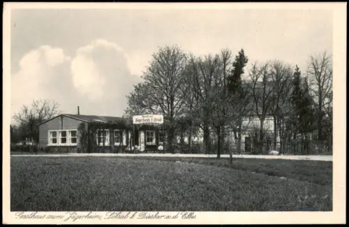 Merschwitz-Nünchritz (Elbe) Gasthof Jägerheim Löbsal Diesbar 1928