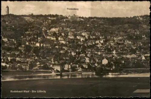 Ansichtskarte Niederlößnitz-Radebeul Friedensburg Stadt Radebeul West 1928