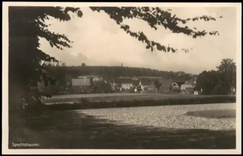 Ansichtskarte Spechtshausen-Tharandt Totale vom Feld 1928