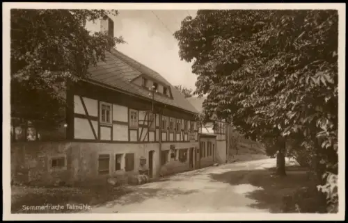 Ansichtskarte Hintergersdorf-Tharandt Hartha Talmühle - Fotokarte 1928