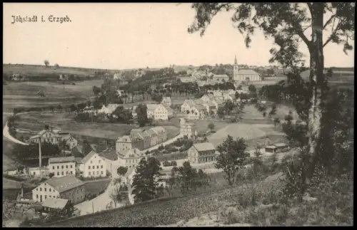 Jöhstadt (Erzgebirge) Panorama mit Fabrik