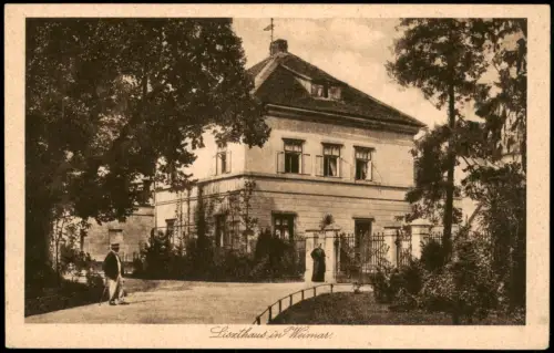 Ansichtskarte Weimar Liszthaus 1905