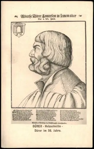 Ansichtskarte  Albrecht Dürer - Porträt im 56. Lebensjahr 1910