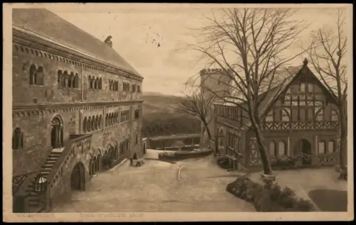 Ansichtskarte Eisenach Wartburg, Der zweite Hof 1912