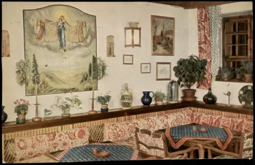 Ansichtskarte Sasbachwalden Gaststube im Sternenwirtshaus Hohritt 1957