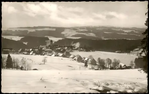 Ansichtskarte St. Märgen Wintersportplatz St. Märgen mit Feldbergblick 1955