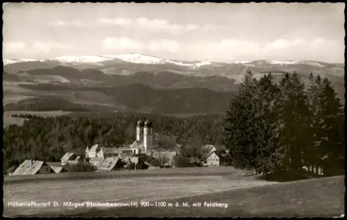 Ansichtskarte St. Märgen Panorama von St. Märgen mit Feldberg 1959