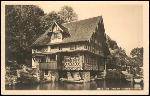 Ansichtskarte Luzern Lucerna Die Treib am Vierwaldstättersee 1920