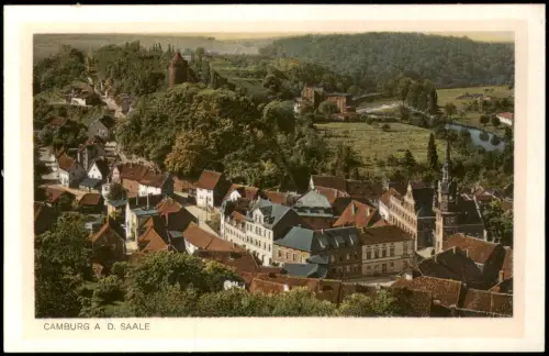 Ansichtskarte Camburg-Dornburg-Camburg Totale Straßenblick 1924