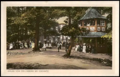 Ansichtskarte Collm-Wermsdorf Collmberg Turm und Restauration 1926