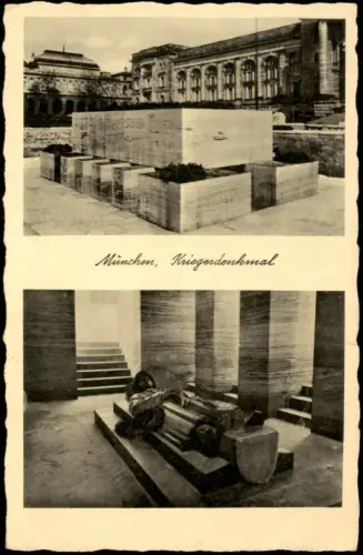 Ansichtskarte München Kriegerdenkmal 1930
