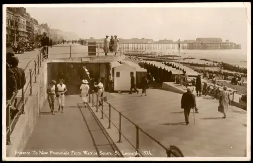 St Leonards-on-Sea Eingang zur New Promenade vom Warrior Square 1937