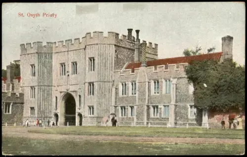 Postcard St. Osyth St. Osyth Priory 1908