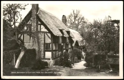 Postcard Shottery-Stratford-upon-Avon Anne Hathaway's Cottage 1955