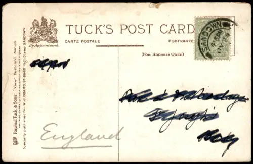 Postcard Sandown Carnegie Free Library 1914
