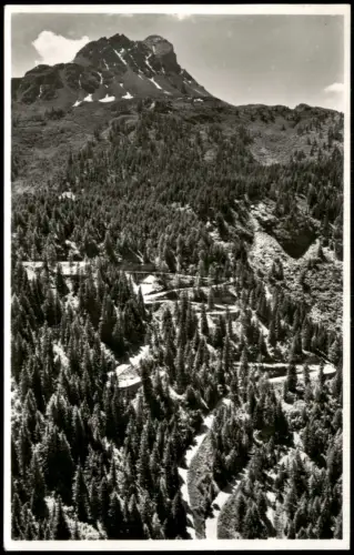 Ansichtskarte Maloja-Stampa Passtrasse Maloja mit Piz Salacina 1940