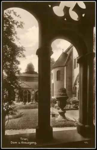 Ansichtskarte Trier Dom u. Kreuzgang 1920