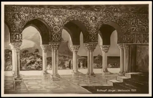 Ansichtskarte  Künstlerkarte Rotkopf Jörge. Weihnacht Palast 1927