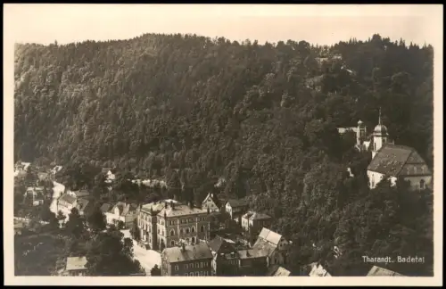 Ansichtskarte Tharandt Badetal Straßenpartie - Fotokarte 1928