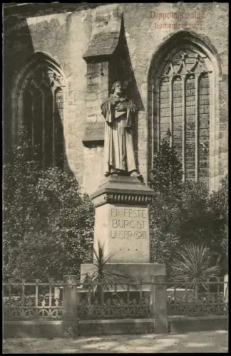 Ansichtskarte Dippoldiswalde Lutherdenkmal 1914