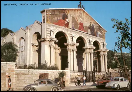 Jerusalem רושלים Church of All Nations (Todesangstbasilika)  Gethsemane 1965