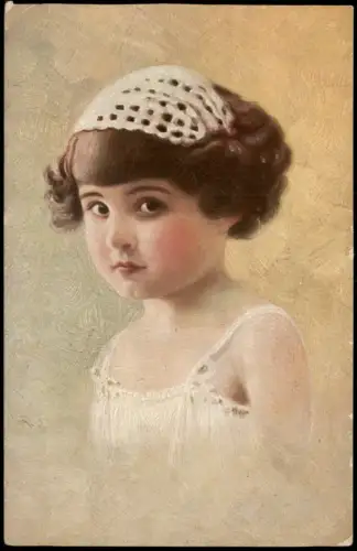 Ansichtskarte  Mutters Liebling - Porträt eines Mädchens 1927