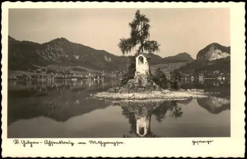 Ansichtskarte Sankt Gilgen St. Gilgen Ochsenkreuz im Wolfgangsee 1938