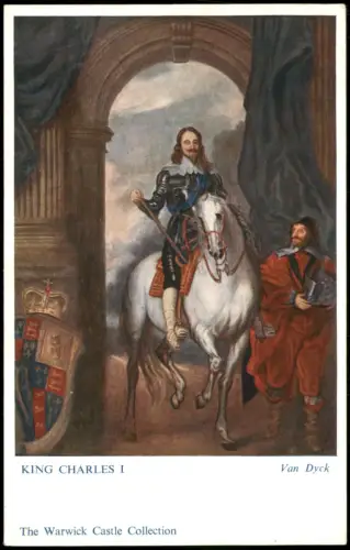 Ansichtskarte  König Karl I. (King Charles I) zu Pferd - Van Dyck 1960