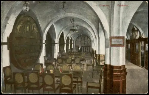Ansichtskarte Bremen Ratskeller Bremen 1919