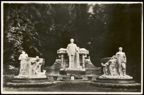 Postcard Freiwaldau Jeseník Priessnitzdenkmal 1930