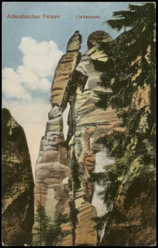 Braunau Broumov Adersbach-Weckelsdorf  Adršpašsko-Teplické skály  Felsen 1919