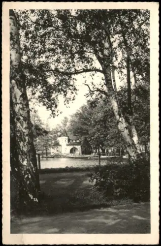 Postcard Franzensbad Františkovy Lázně Partie Am Gondelteich 1940