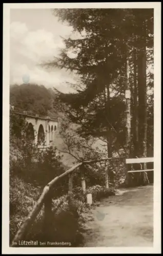 Ansichtskarte Frankenberg (Sachsen) Lützeltal - Viadukt 1926