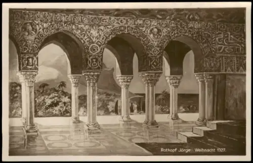Ansichtskarte  Künstlerkarte Rotkopf Jörge. Weihnacht Palast 1927