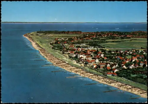 Ansichtskarte Duhnen-Cuxhaven Luftbild Nordseeheilbad DUHNEN 1970