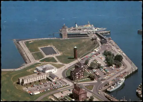 Cuxhaven Luftbild Luftaufnahme mit Hotel Seepavillon a.d. Alten Liebe 1979