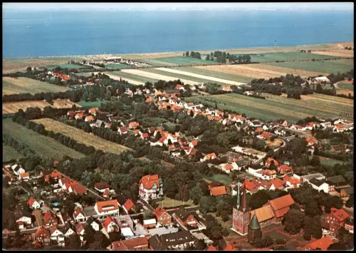 Altenbruch-Cuxhaven Luftaufnahme Luftbild Gesamtansicht v. Flugzeug aus 1976