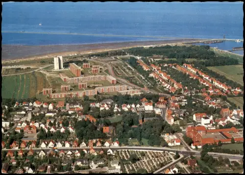Döse-Cuxhaven Luftaufnahme von Süden Nordseeheilbad Cuxhaven-Döse 1976