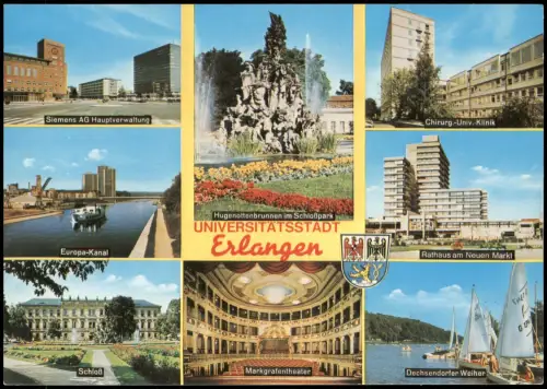 Erlangen Mehrbild-AK u.a. Europa-Kanal Siemens AG   Chirurg.-Univ.-Klinik 1979