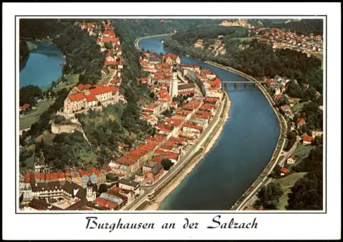 Ansichtskarte Burghausen a.d.S. Luftbild Luftaufnahme 1990