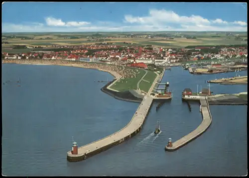 Ansichtskarte Büsum Luftbild Luftaufnahme Nordseeheilbad 1965