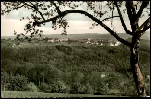 Ansichtskarte Pfaffenrot-Marxzell Blick auf den Ort 1962