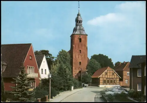 Ansichtskarte Cloppenburg St. Andreas Kirche Strassen-Ansicht 1975
