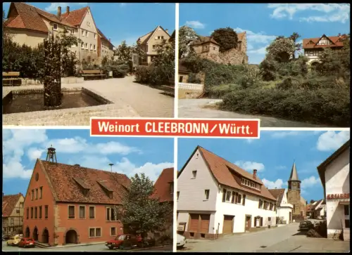 Ansichtskarte Cleebronn Mehrbildkarte mit Gebäude-/ Ortsansichten 1970