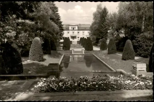 Ansichtskarte Bühl (Baden) Stadtgarten - Fotokarte 1953