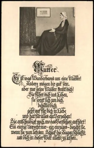 Künstlerkarte: Mutter - Es ist was Wunderbares um eine Mutter 1935