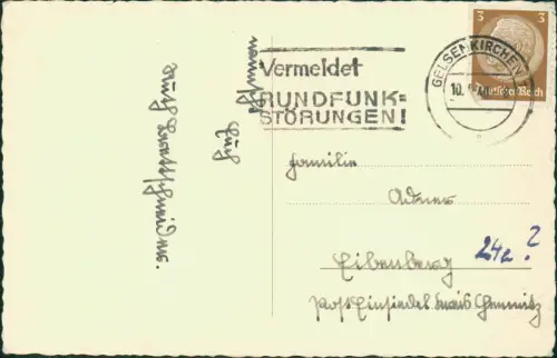 Ansichtskarte  Pfingsten Pentecost Ruderer auf See Zeitgeschichte 1940
