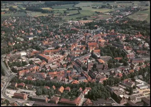 Ansichtskarte Coesfeld Luftbild Luftaufnahme Totale v. Flugzeug aus 1980